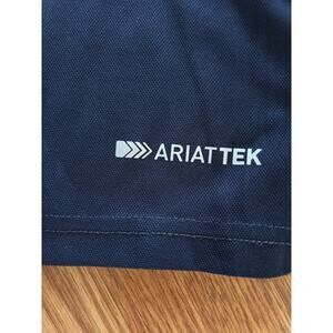 Ariat Tek Shirt Mens Sz (XXL) Navy Polo Ariatek Heat Series Short Sleeve E83